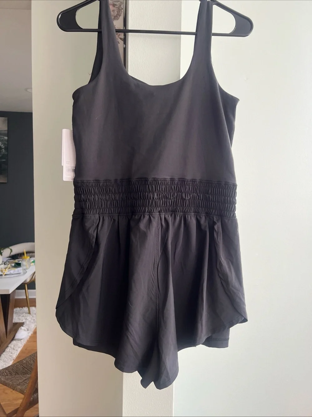 Yogalicious Lux Short Romper Black  NWT Size medium